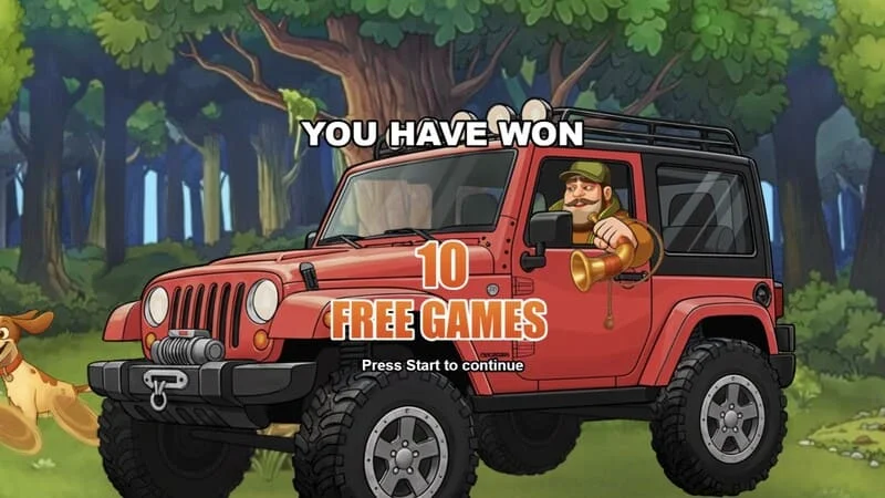 Hunt the Bucks - Free Games -käynnistys Booster-paneelilla ja Hunter-Wild -toiminnolla